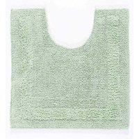 Homescapes Luxury Pedestal Mat Reversible 1600GSM 100% Cotton, 50 x 55cm Bath Mat in Pale Green | Size: 50 x 55 cm