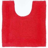 Homescapes Luxury Pedestal Mat Reversible 1600GSM 100% Cotton, 50 x 55cm Bath Mat in Red | Size: 50 x 55 cm