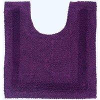 Homescapes Luxury Pedestal Mat Reversible 1600GSM 100% Cotton, 50 x 55cm Bath Mat in Purple | Size: 50 x 55 cm