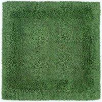 Homescapes Luxury Square Bath Mat 1600GSM 100% Cotton Reversible Shower Mat, 50cm in Light Green
