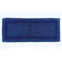 Homescapes Luxury Bath Mat Runner Reversible 1600GSM 100% Cotton, 40 x 100cm Long in Navy | Size: 40 x 100 cm