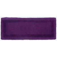 Homescapes Luxury Bath Mat Runner Reversible 1600GSM 100% Cotton, 40 x 100cm Long in Purple | Size: 40 x 100 cm