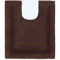 Homescapes Luxury Pedestal Mat Reversible 1600GSM 100% Cotton, 50 x 55cm Bath Mat in Chocolate | Size: 50 x 55 cm