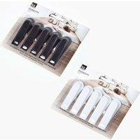 Homescapes Black or White Wedge Doorstop Set of 5