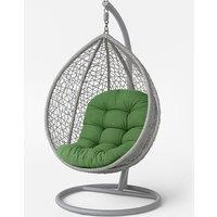 Homescapes Luxury Egg Chair Cushion, Hanging Basket Swing Chair Cushion in Olive