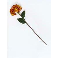 Homescapes Artificial Orange Hydrangea Stem, 81 cm