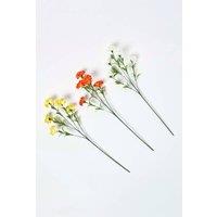 Homescapes Artificial Carnation Spray Single Stem Set of 3, 55cm