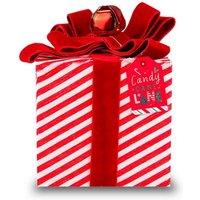 Garden Greatness Candy Cane Stripe Present Decoration in Red | Size: 1 Pack