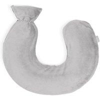 LIVIVO Neck & Shoulder U Shaped Hot Water Bottle 1L - Black Fleece in Grey