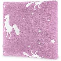 Wicked Gizmos Unicorn Glow in the Dark Cushion - Pink