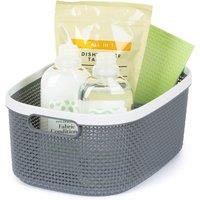 LIVIVO Grey Woven Storage Basket | Size: Large