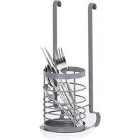LIVIVO Hanging Storage Utensil Holder in Grey