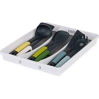 LIVIVO 3-Compartment Cutlery Tray in White