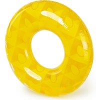 Splash Inflatable Pineapple Swim Ring 90cm Pool Float for Adults & Teens Durable PVC Supports 80kg in Yellow