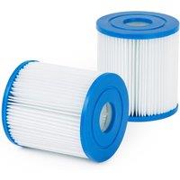 Splash Pool Pump Filter Cartridges - Pack of 8, Type 1 in White | Size: Medium