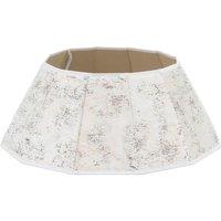 Christmas Village Diamond Velvet Christmas Tree Skirt - Red in White | Size: 1 Pack