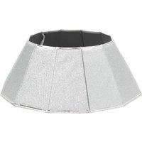 Christmas Village Diamond Glossy Christmas Tree Skirt in Silver | Size: 1 Pack