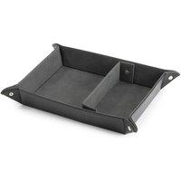 LIVIVO Leather-look Valet Organiser - Black in Grey