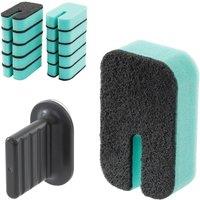 LIVIVO Dish Buddy - 10 Pack Sponges & Holder in Blue