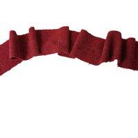 Melody Maison Large Dark Red Wool Table Runner - 140cm (1.4m / 55.1')