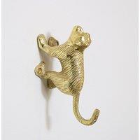 Melody Maison Gold Monkey Wall Hook in Metallic Gold