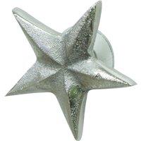 Melody Maison Silver Star Drawer Knob in Metallic Silver
