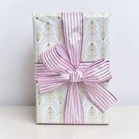Melody Maison Large Pink & White Vertical Striped Wired Ribbon Garland - 270m (2.7m / 106.3')