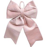 Melody Maison Large Baby Pink Velvet Christmas Bow - 30cm X 45cm | Size: 30 cm X 45 cm