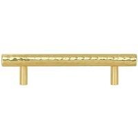 Melody Maison Large Gold Metal Hammered Bar Pull Drawer Handle