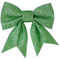 Melody Maison Set Of 4 Sage Green Glitter Christmas Bows
