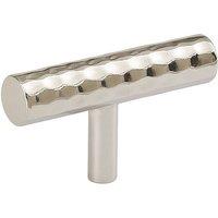 Melody Maison Silver Metal Hammered Drawer Bar Pull Handle 5.5cm