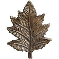 Melody Maison Large Rustic Leaf Drawer Knob in Light Brown