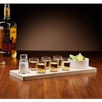 Menkind Connoisseur Creations Tequila Serving Set With 6 Shot Glasses in Clear