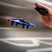 Menkind RED5 Motion UFO Quadcopter Gesture-Controlled With LED Lights - Blue in Mid Blue
