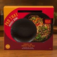 Menkind Treat Factory Pad Thai Kit Stylish Bowl & Trendy Chopsticks in Black