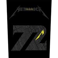 Metallica Back Patch Charred M72 Band Logo new Official Black