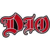 Dio Band Logo Cut Out Woven Patch in Red