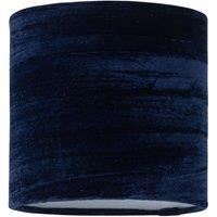 First Choice Lighting Navy Blue Crushed Velvet 15.5cm Table Lamp Shade