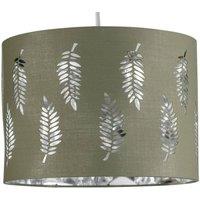 First Choice Lighting Fern - Sage Green Cut Out 25cm Pendant Lightshade