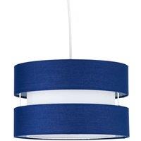 First Choice Lighting Benni - Navy Blue 26cm Pendant Shade