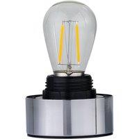 First Choice Lighting Porter - Chrome Battery Operated Lamp Base Only in Silver