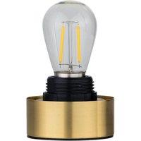 First Choice Lighting Porter - Satin Brass Battery Operated Lamp Base Only in Gold
