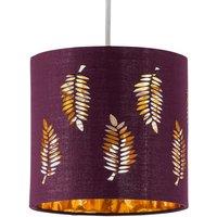 First Choice Lighting Fern - Burgundy Cut Out 15.5cm Table Lamp Shade