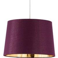 First Choice Lighting Zoey - Burgundy with Gold Inner 28cm Easy Fit Pendant or Lamp Shade