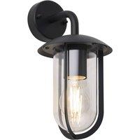 First Choice Lighting Bronty - Black Outdoor Wall Light