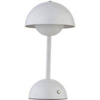 First Choice Lighting Eleanor - White LED Rechargeable Touch Table Lamp