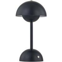 First Choice Lighting Eleanor - Black LED Rechargeable Touch Table Lamp