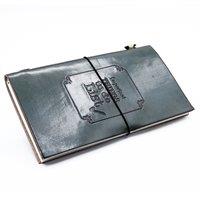 KDMD Handmade Leather Journal - Important Things To Do - Grey (80 pages)