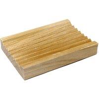 KDMD Hemu Wood Soap Dish - Groovy in Brown