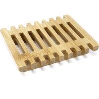 KDMD Hemu Wood Soap Dish - Piano in Brown